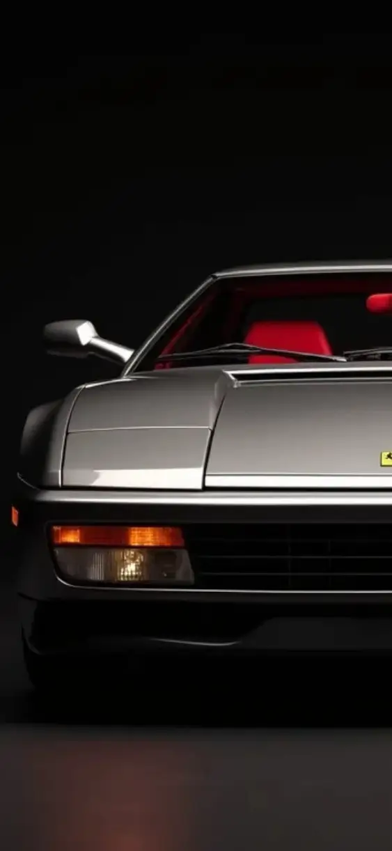 Auto mit schwarzem Hintergrund