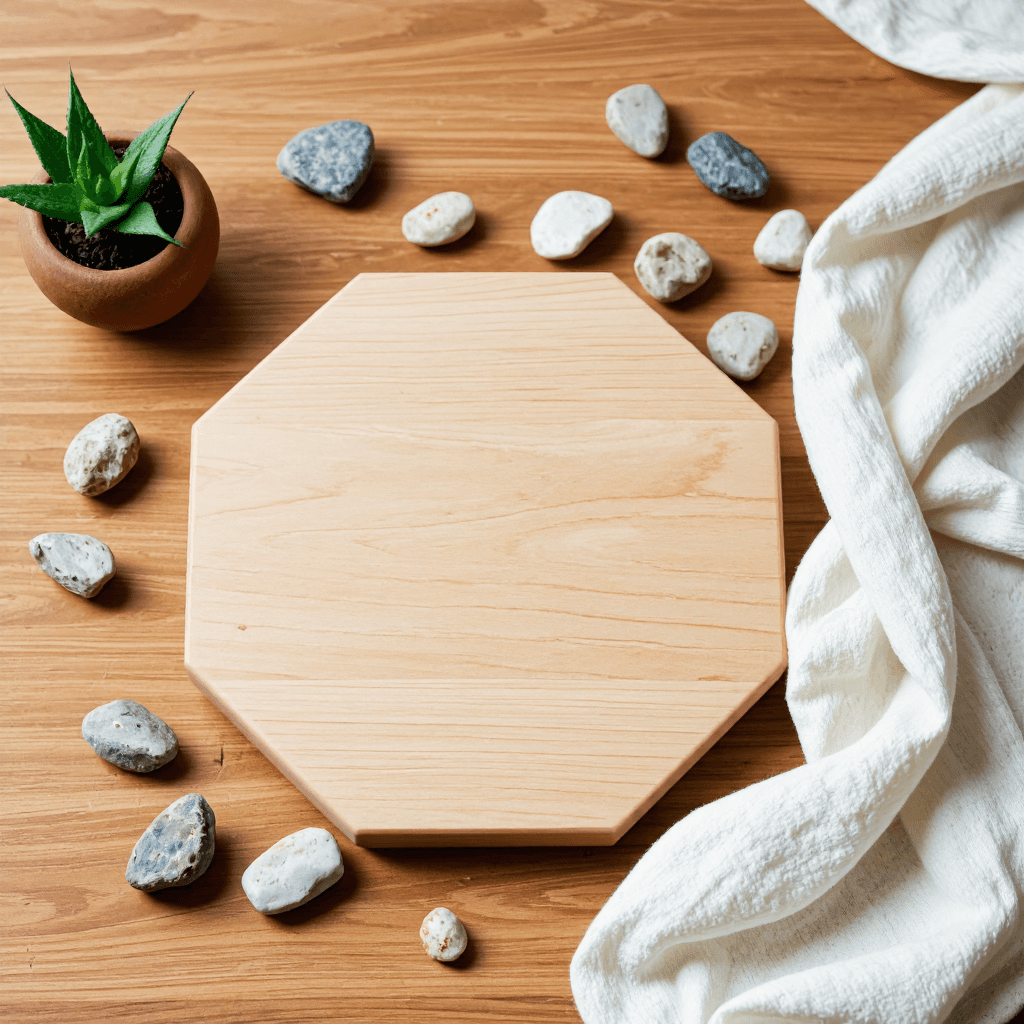 product photography of hexagonal shape