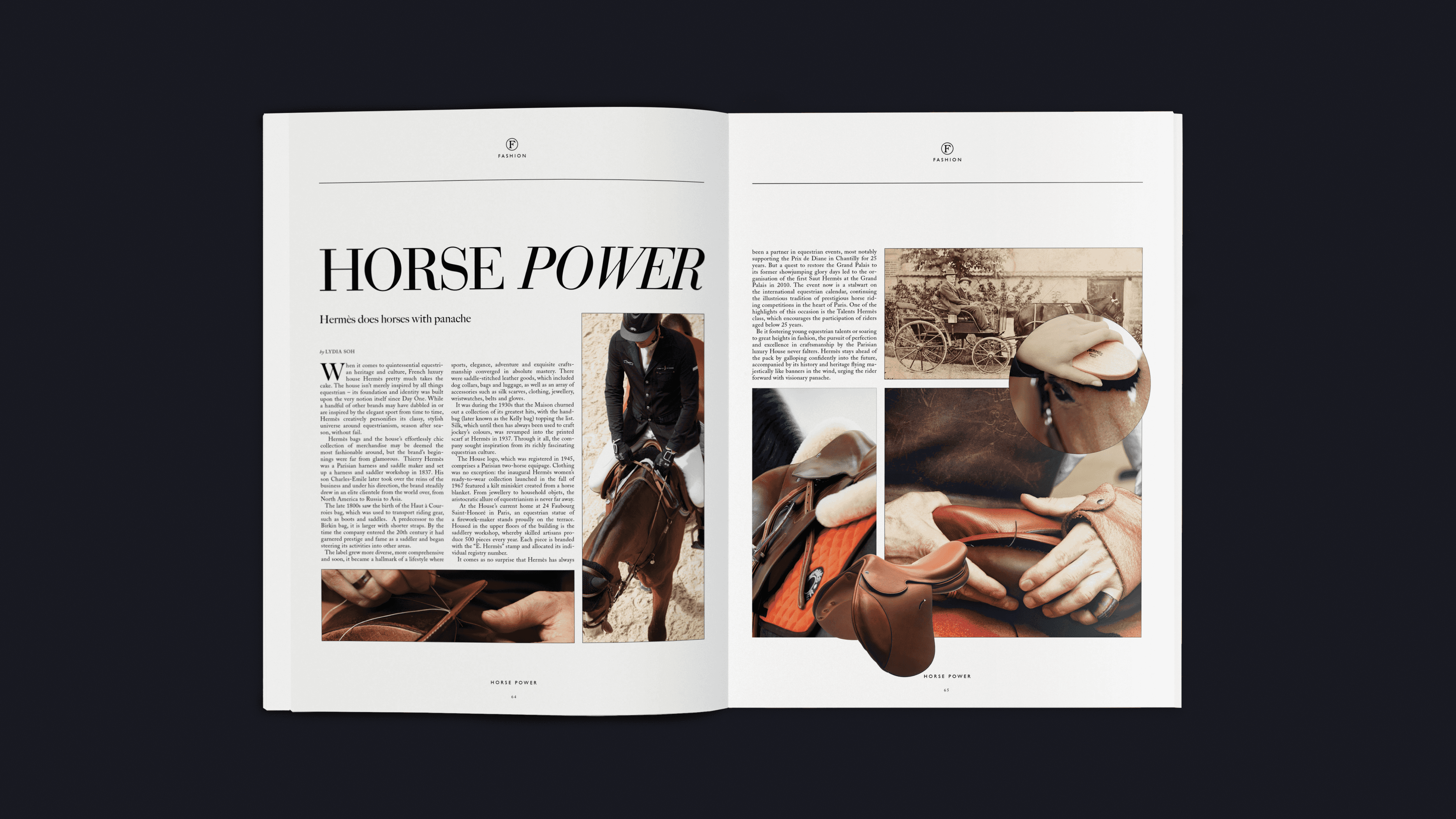 Final article layout showcase, illustrating the cohesive brand expression of Designare Femme.
