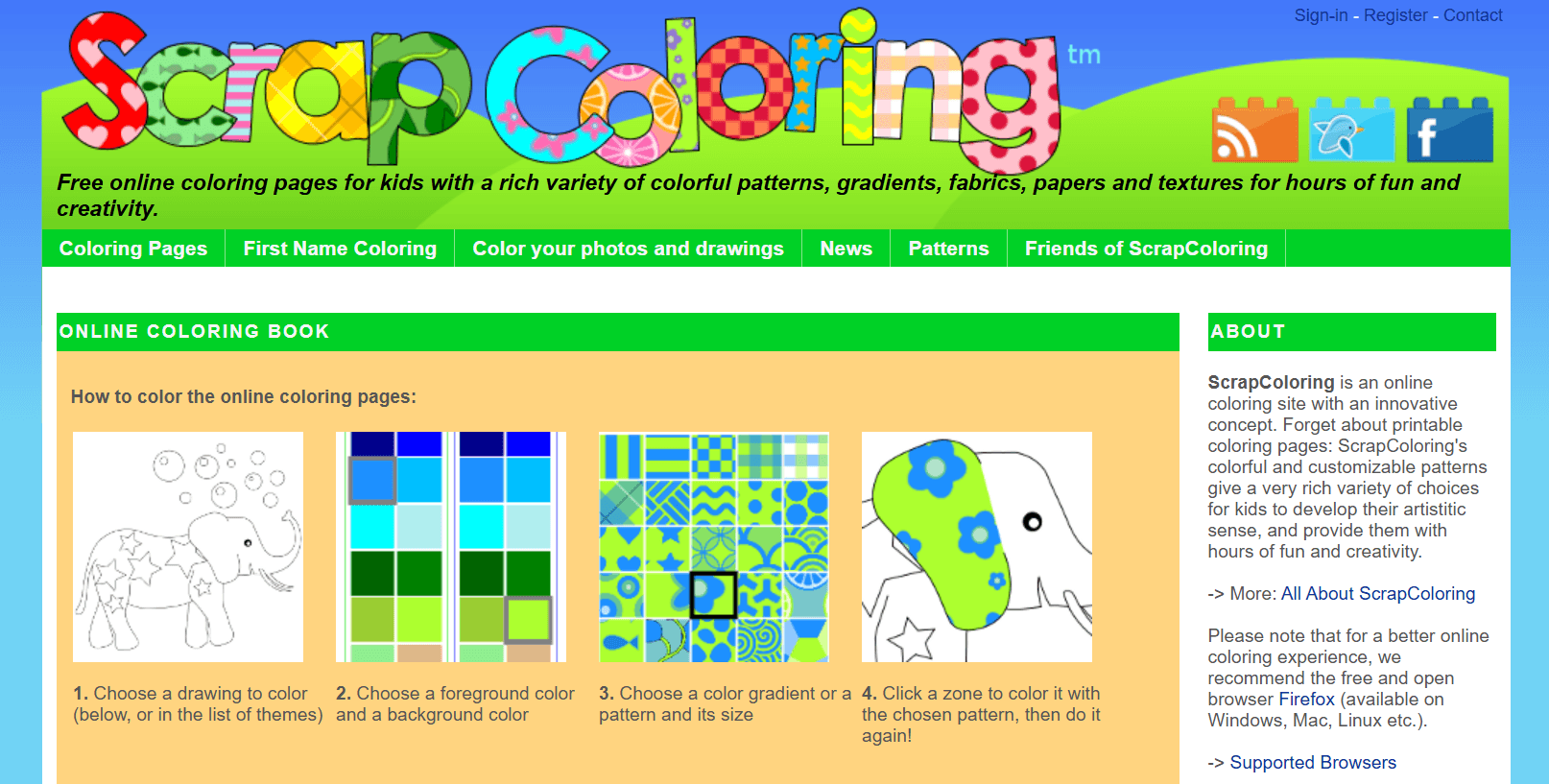 scrapcoloring - Free Drawing Websites for Kids