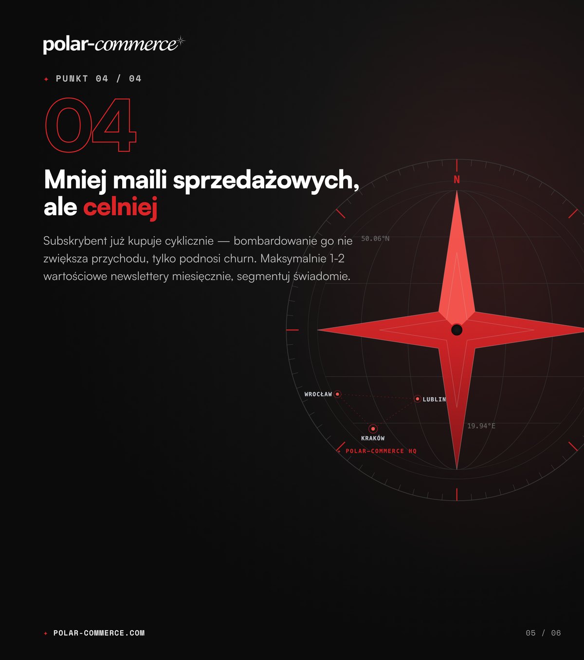 Mniej maili sprzedażowych, ale celniej — Polar-Commerce