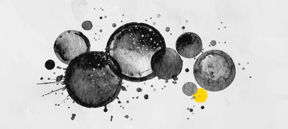 Abstract ink pattern for Studio Liminal brand identity design and core visual systems.
