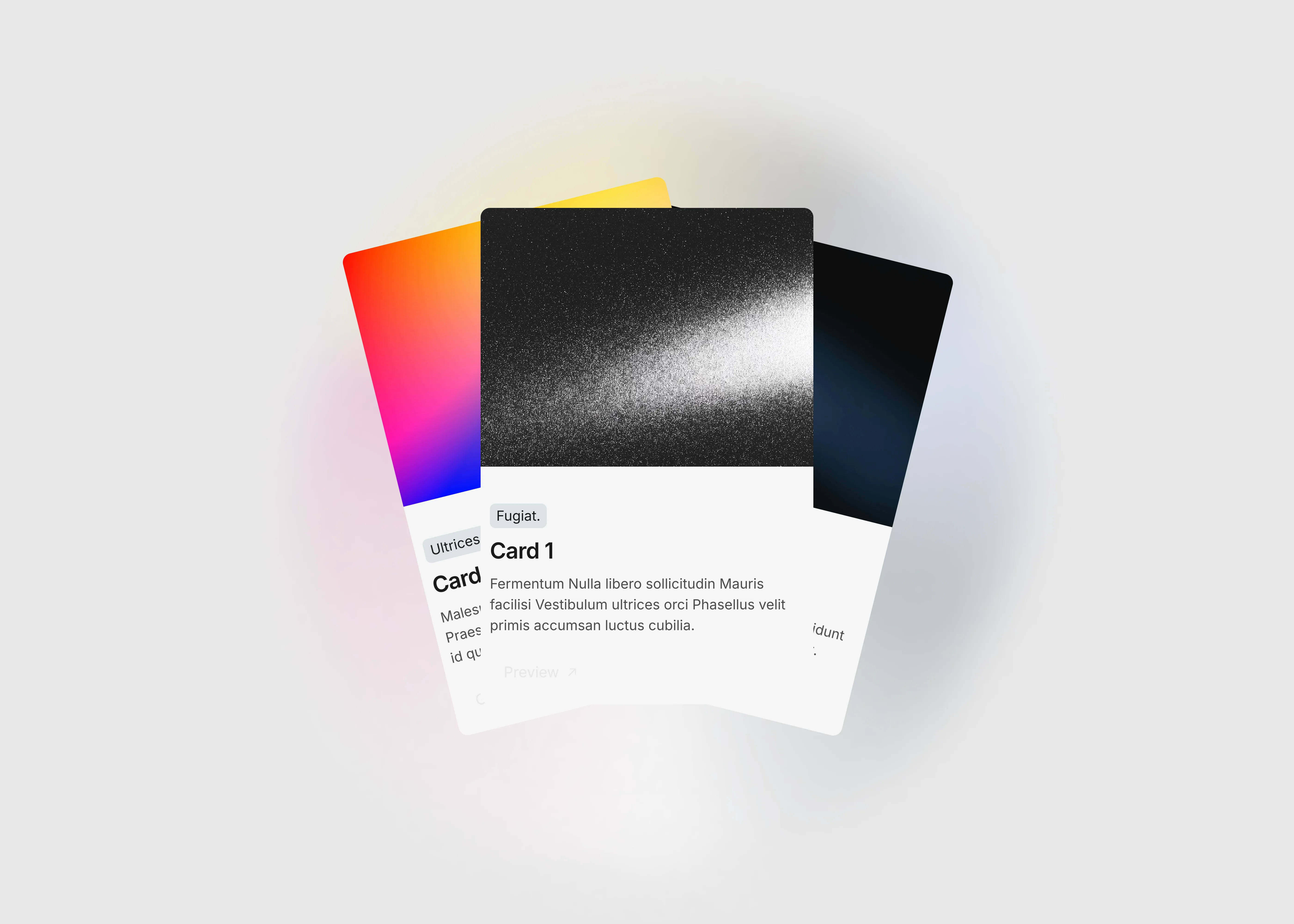 A light themed hover cards interaction