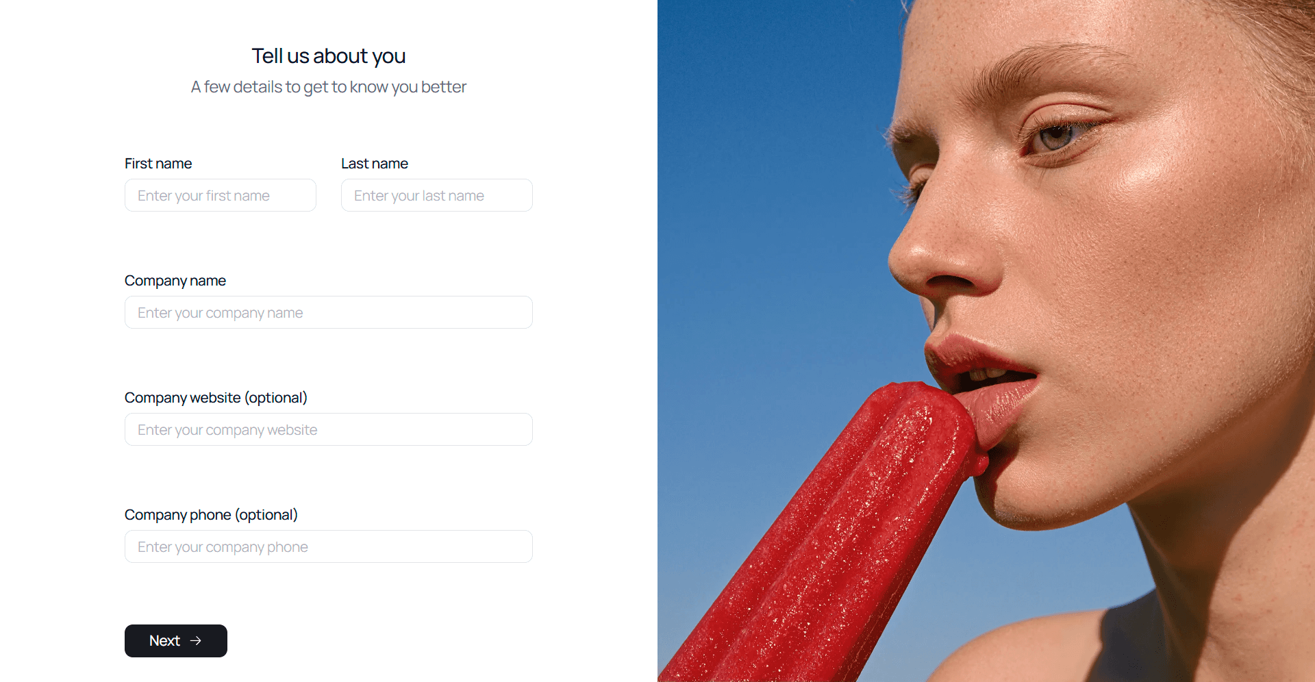 Create your fashion brand profile