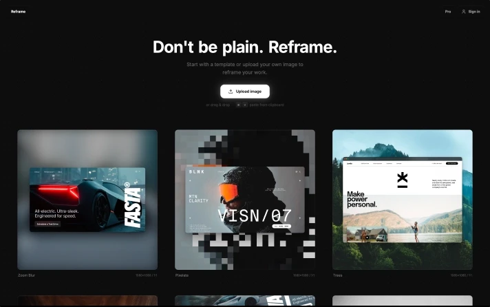 Reframe