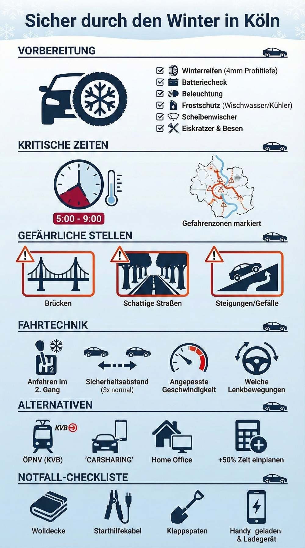 Autofahrer Wintercheckliste Köln