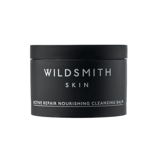 The award-winning Wildsmith Active Repair Nourishing Cleansing Balm in a sleek, black 100ml VIVOMER jar. It proves that luxury, heavy-walled beauty packaging can be 100% petroleum-free and effortlessly scale to retail shelves.