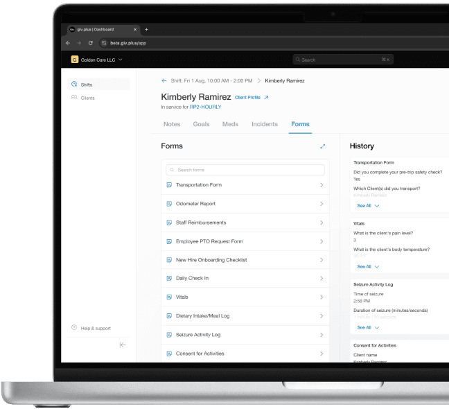 Custom forms software.