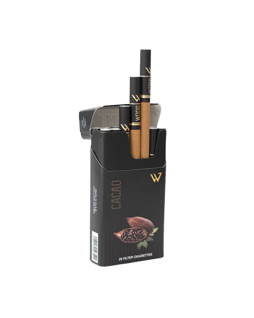 Woog Chocolate cigarette pack.