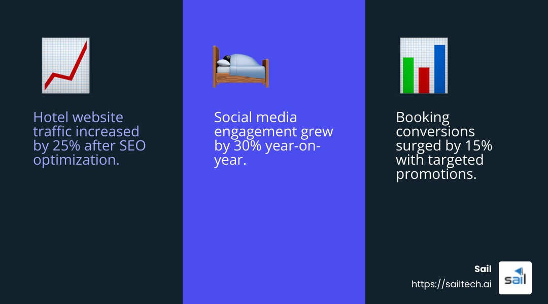 Performance metrics infographic - effective hotel marketing infographic 3_facts_emoji_blue