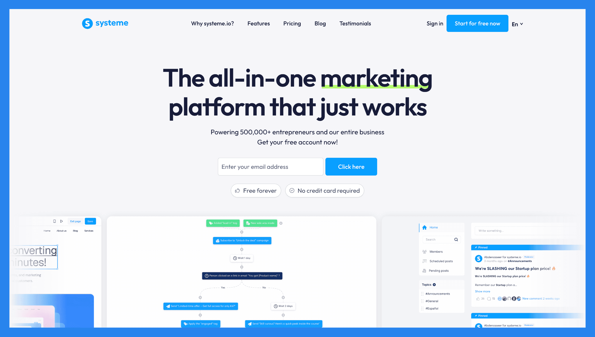 Systeme.io – Affordable all-in-one platform for small businesses and solo entrepreneurs