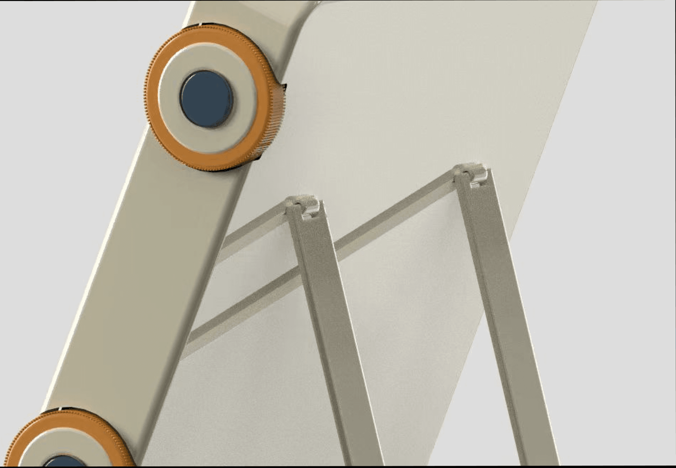 The foldable body enables the device to stand independently, supporting hands-free use in daily scenarios.