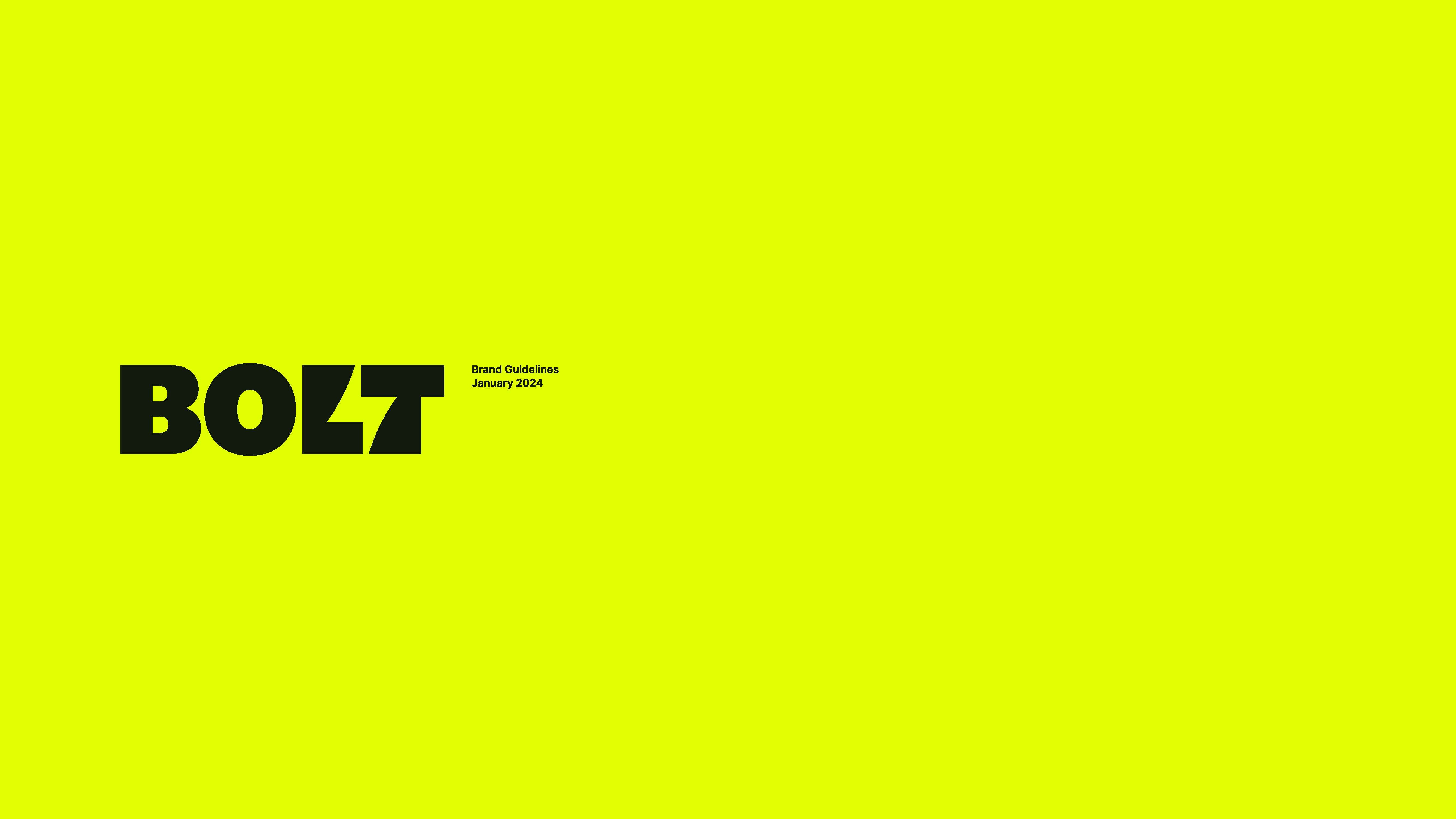 BOLT visual identity, visual 1