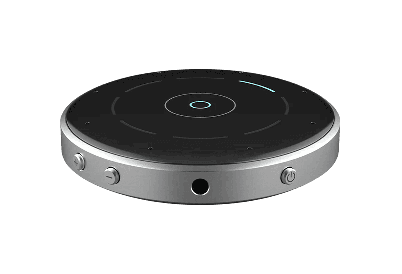 Le microphone de table Starkey est un accessoire pour appareils auditifs conçu pour améliorer l’écoute lors des conversations en groupe.