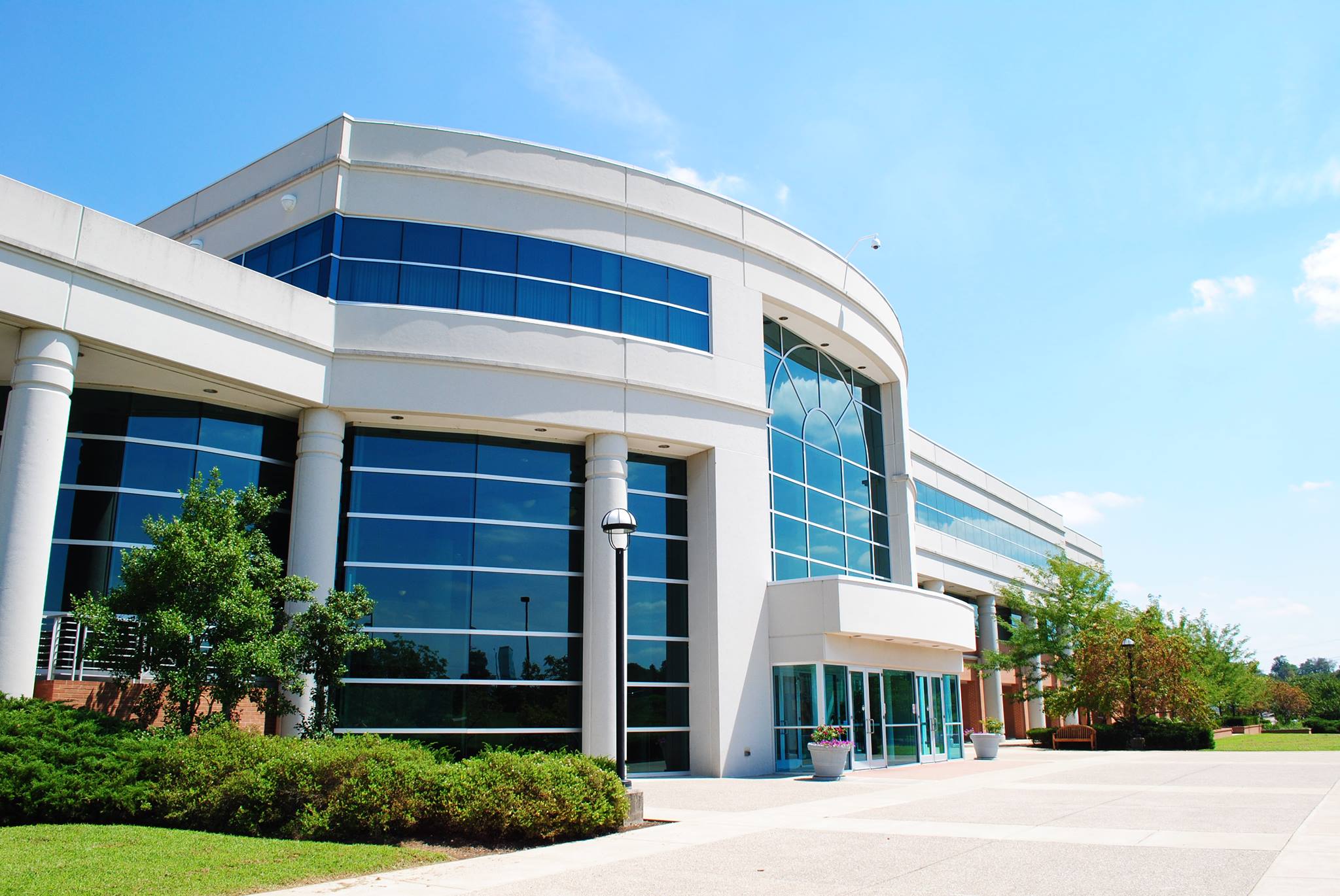 Exterior of auditorium building