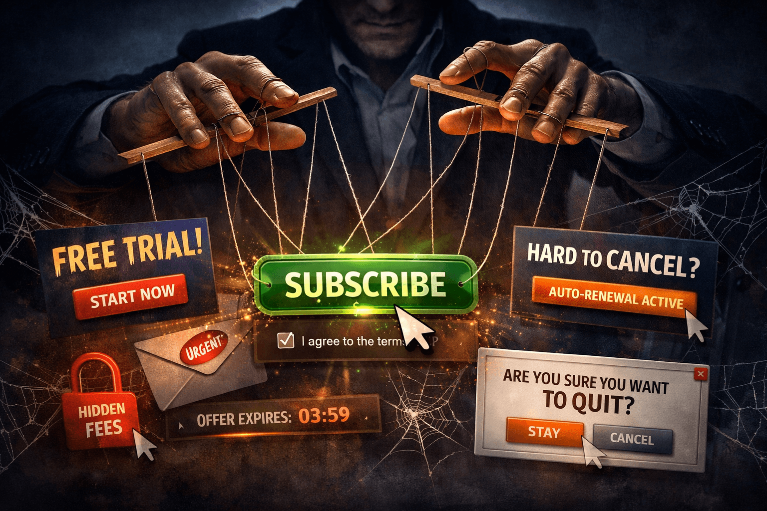 Dark patterns for subscriptions