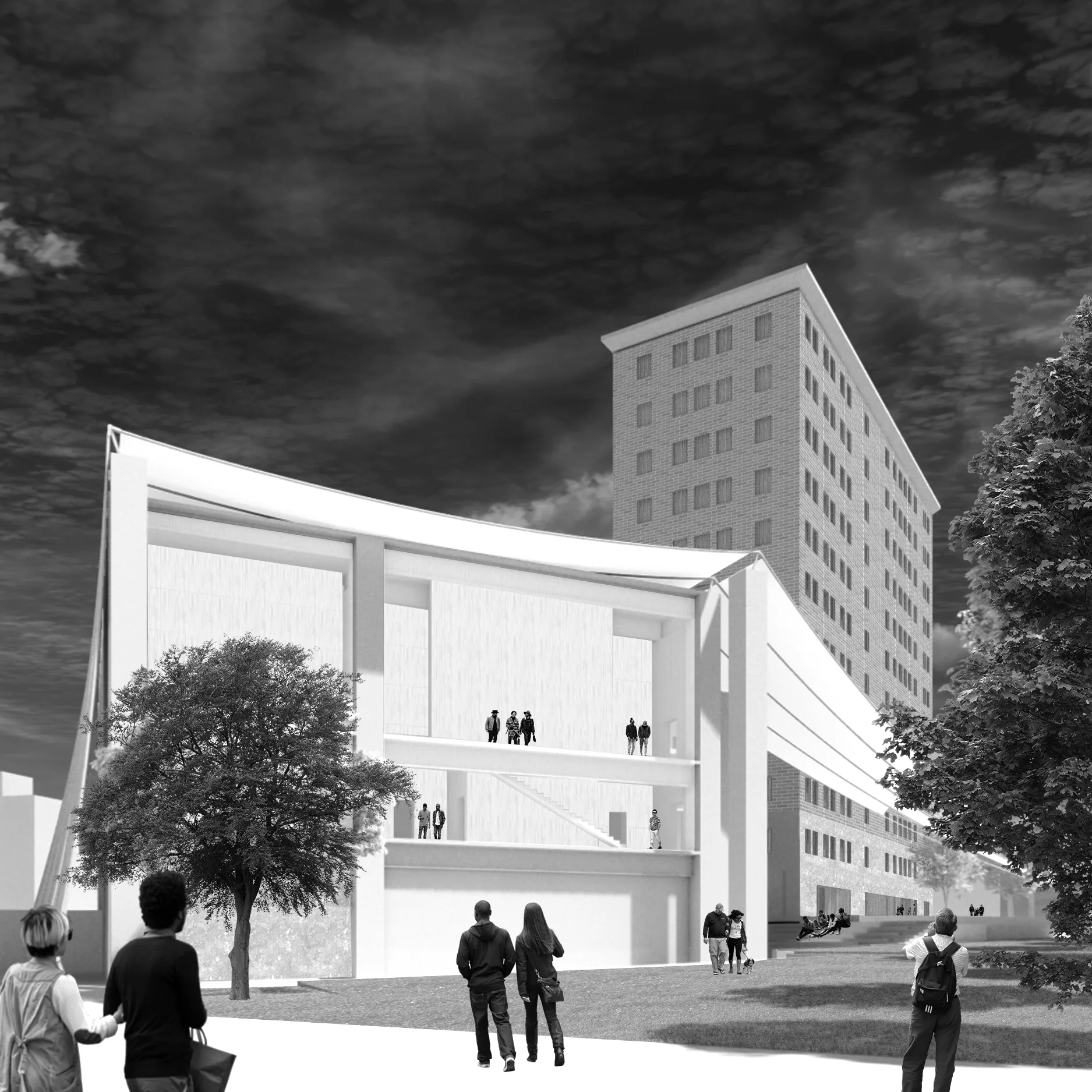 Theater — adaptive reuse of Atlanta's Medical Arts Building