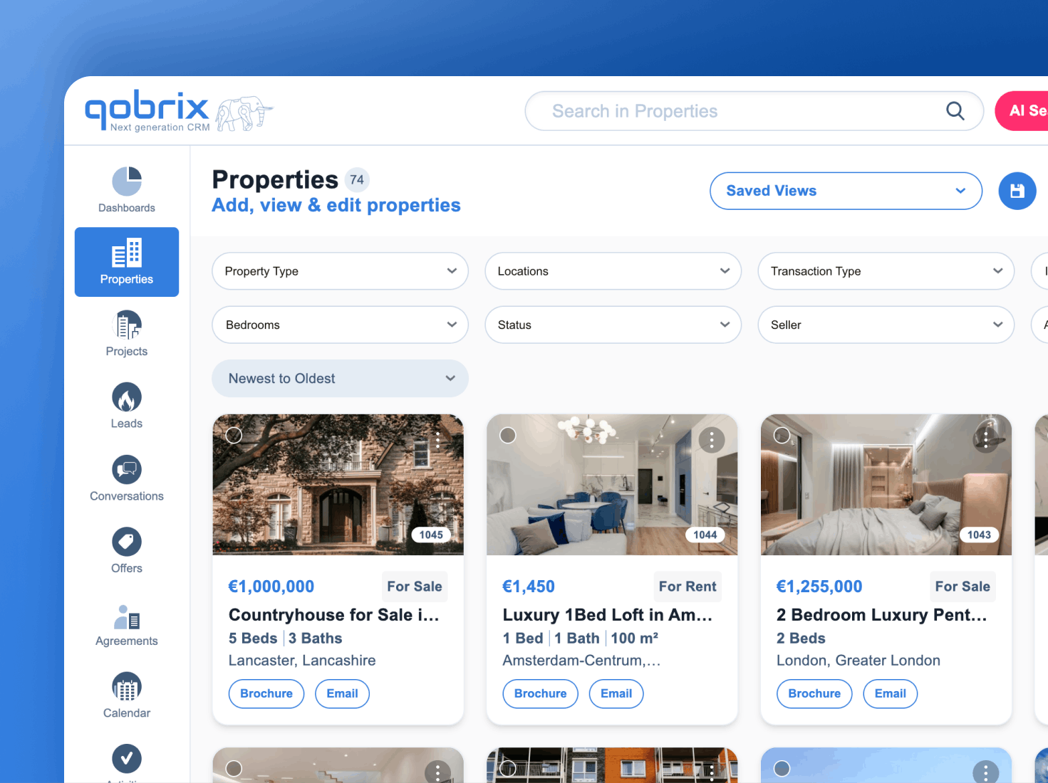 Qobrix Properties View