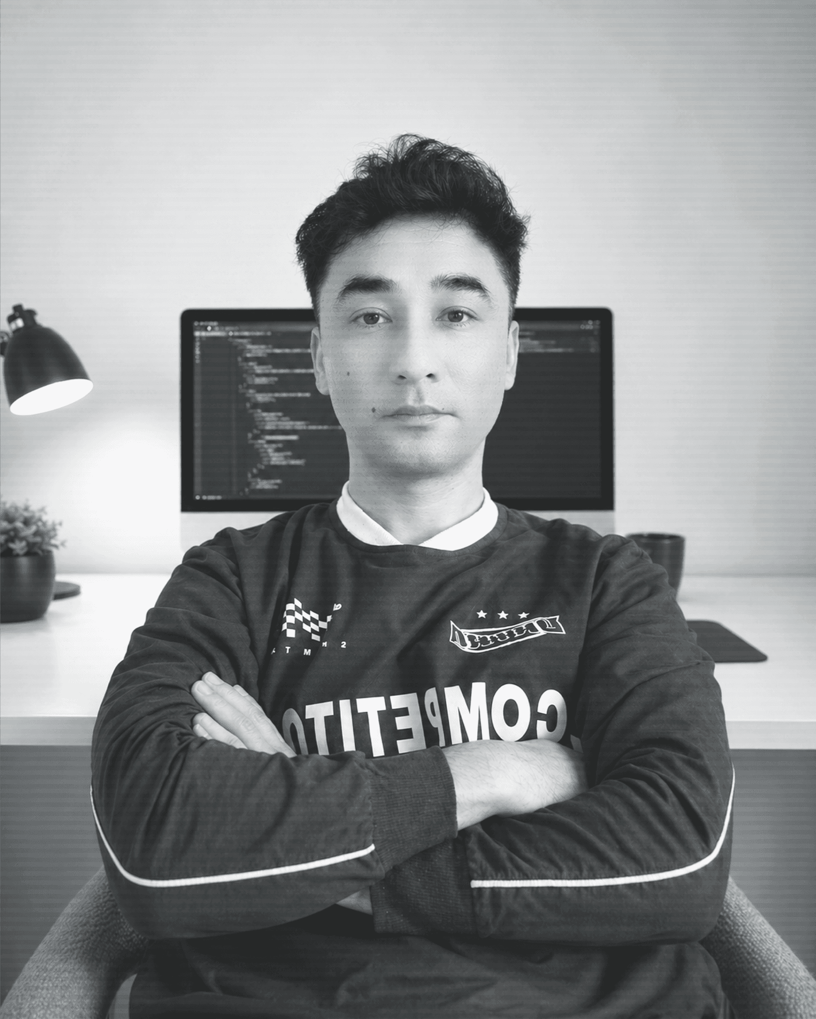 Portrait of portfolio creator – front view