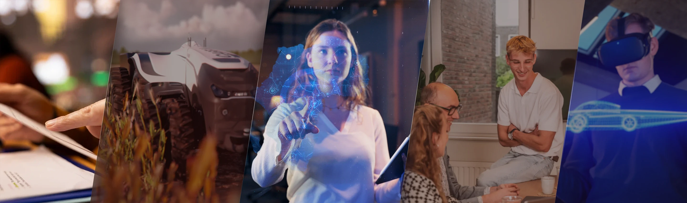 Virtual reality in an interactive video