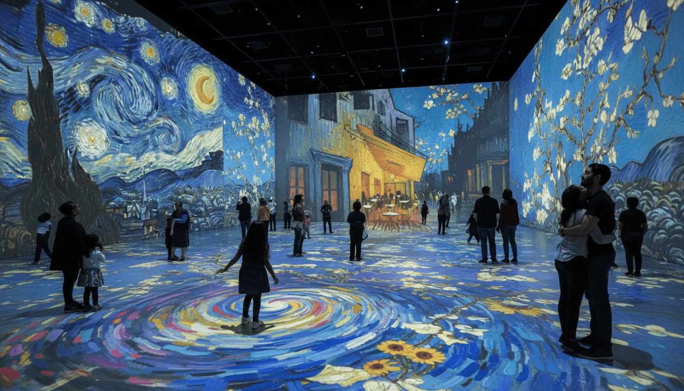 Flat lay of makeup essentials: brush, foundation, and powder on a beige background