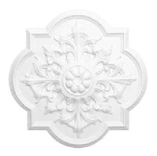 Decorative ceiling medallion for chandelier – primed and ready to paint
