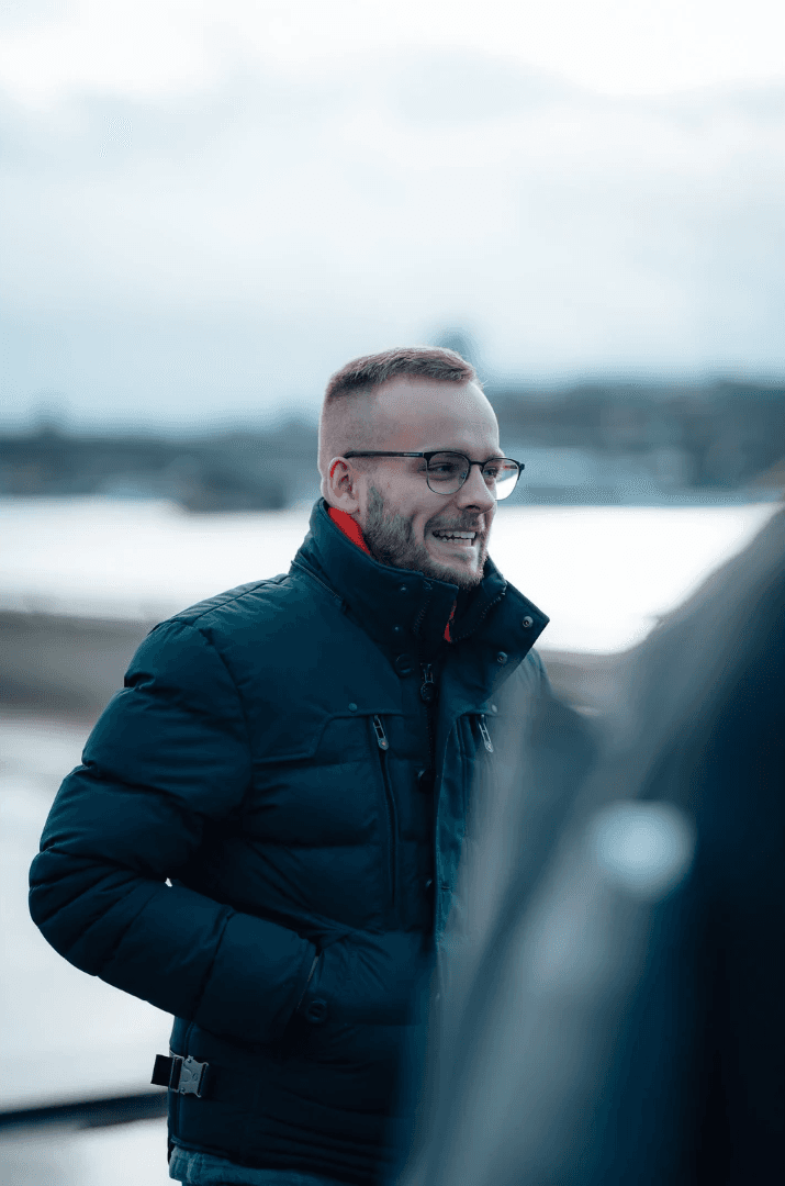 Ein Mitarbeiter des Architekturbüros Florian Hahnl