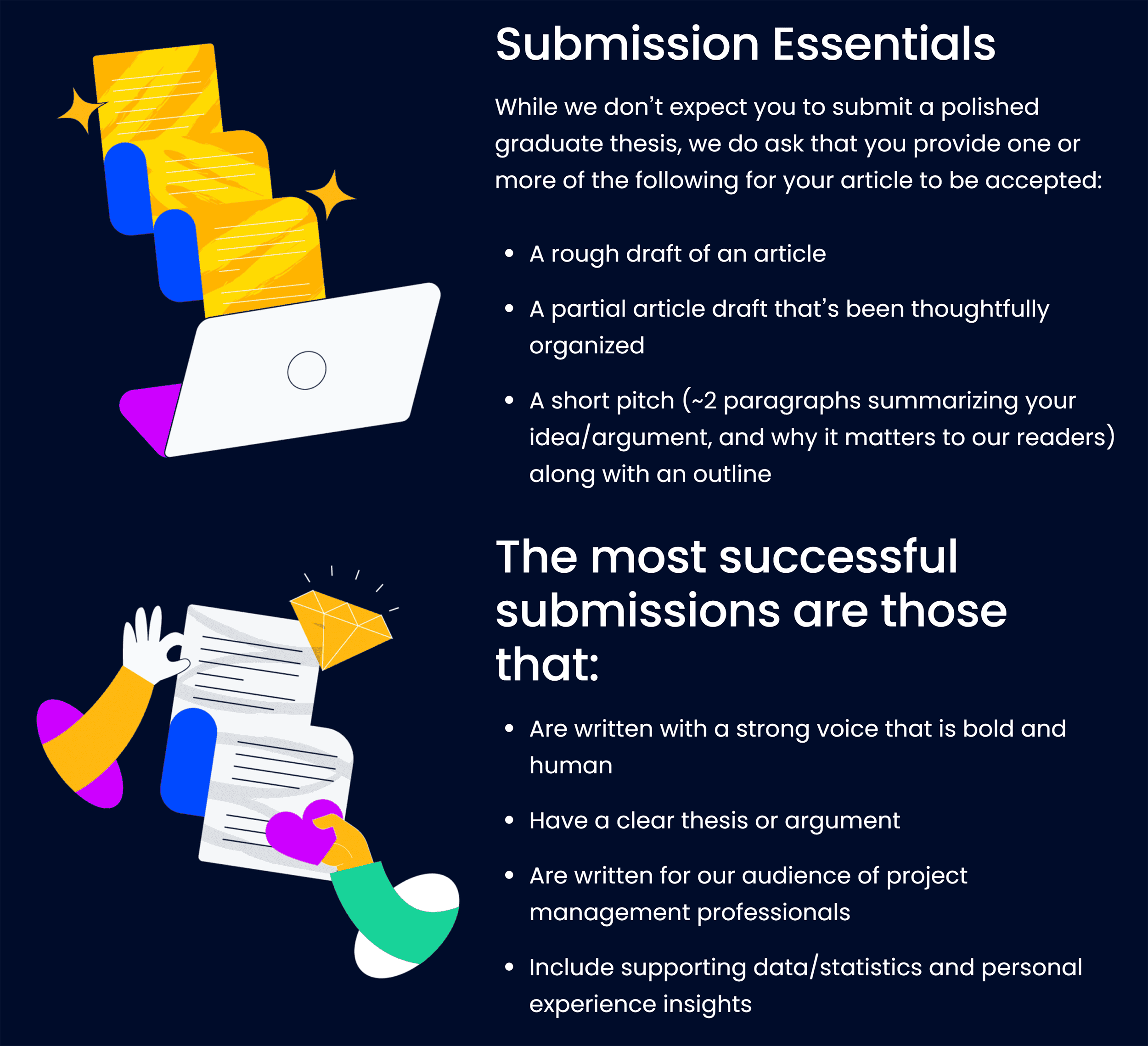 Digital Project Manager – Submission Guidelines