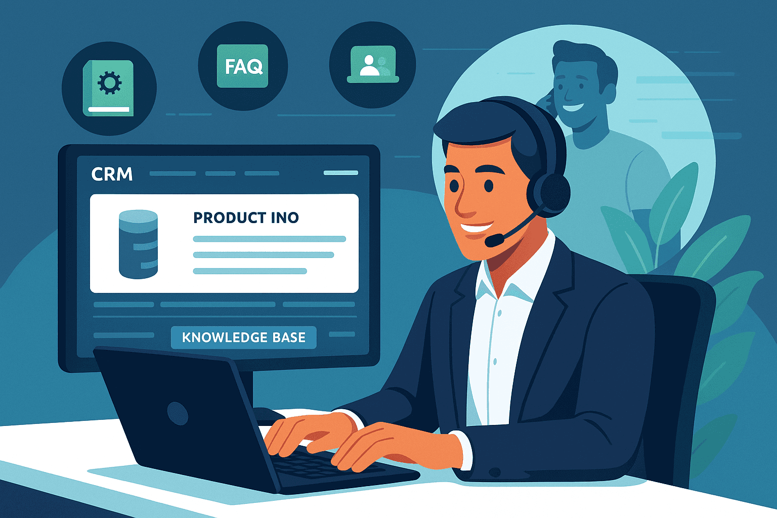 This image supports the "Product and Process Knowledge" section by showcasing the importance of expertise and CRM usage. It breaks up the text, reinforces the section’s theme, and enhances SEO with a visually appealing, relevant graphic.