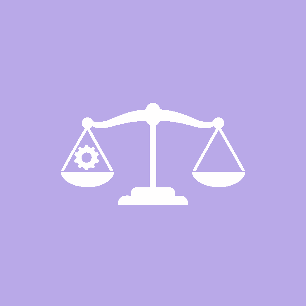 Balance scale comparing computational efficiency and resource optimization