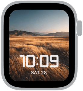 golden hour Apple Watch face preview 5 featuring autumn and summer.