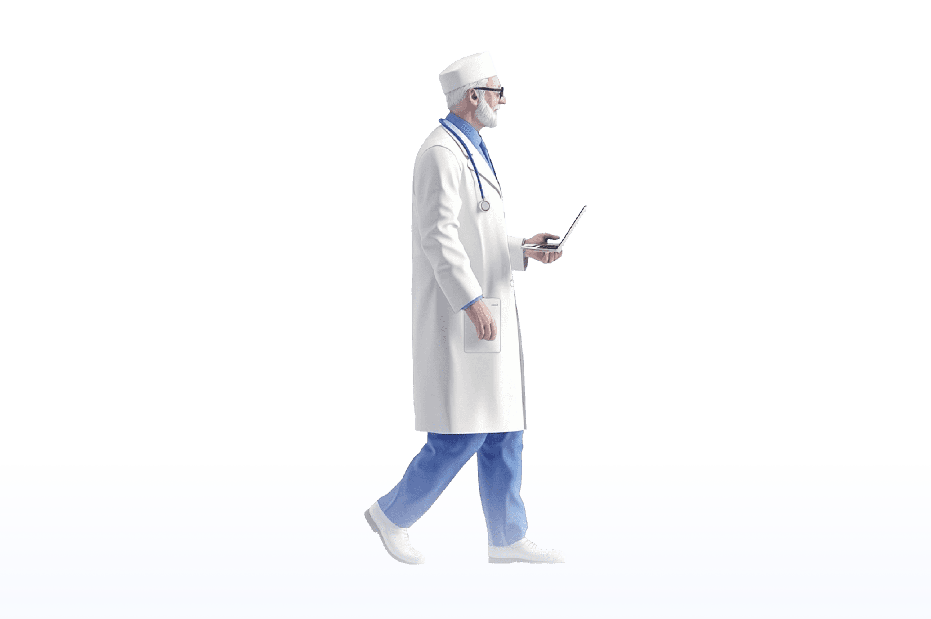 doctor walking