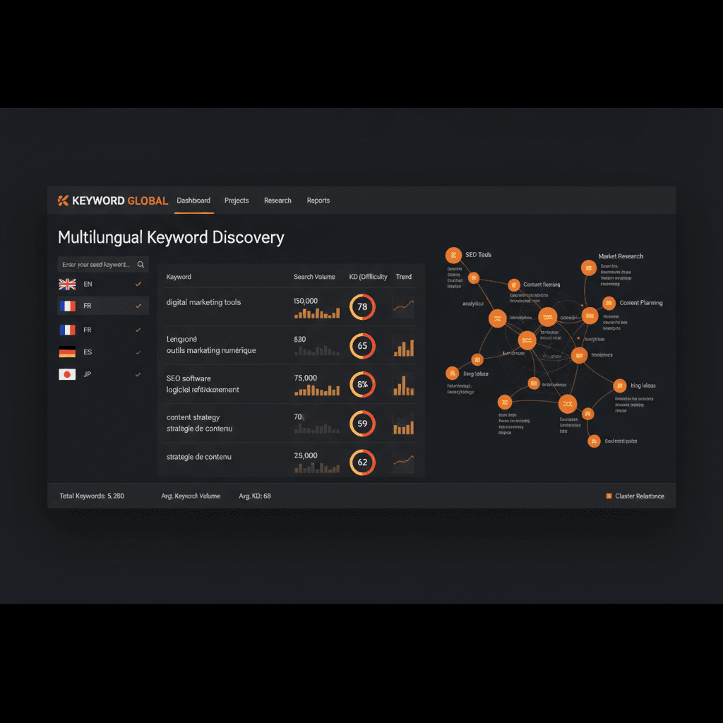 Multilingual SEO keyword