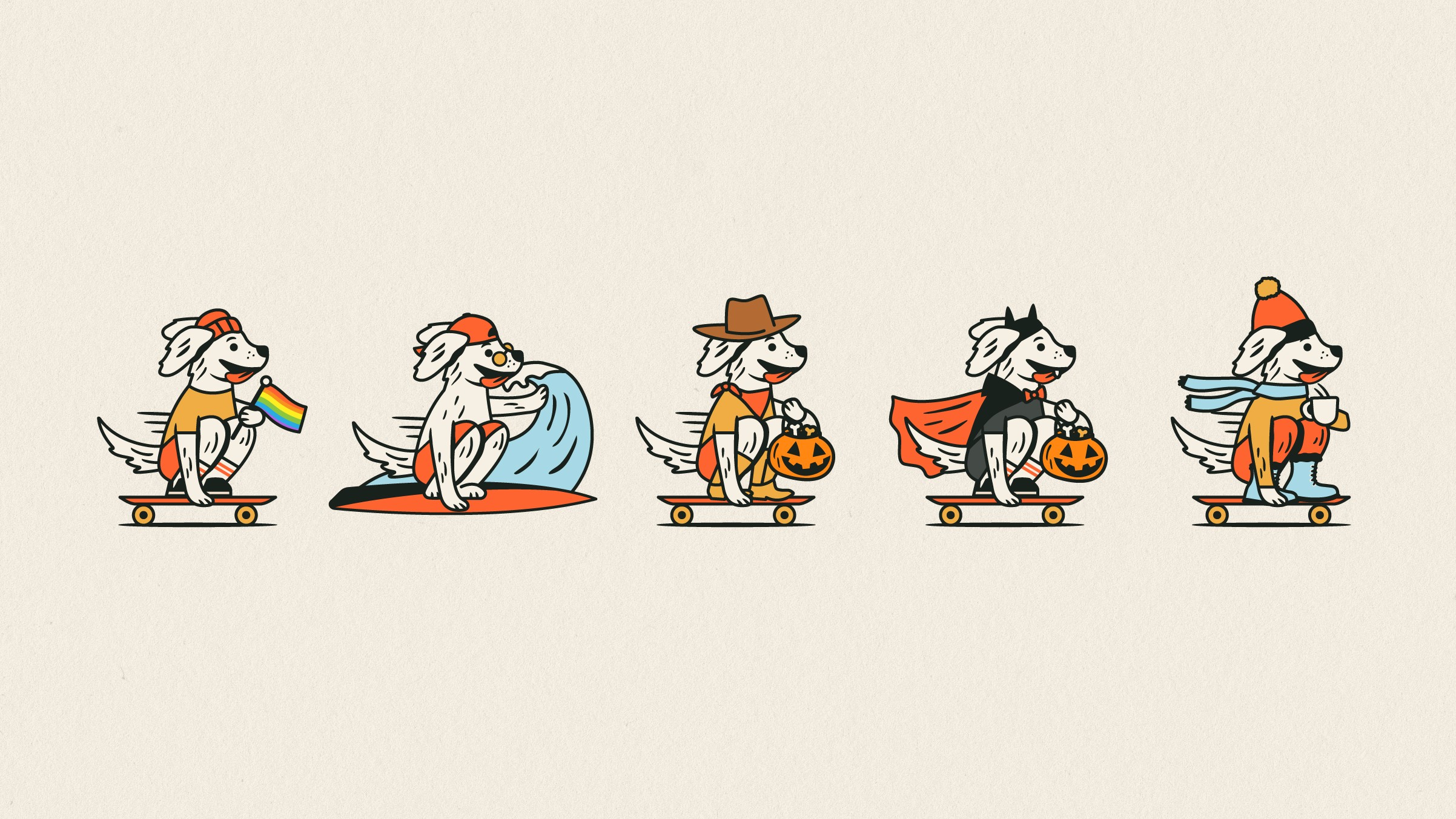 Logo for different seasons