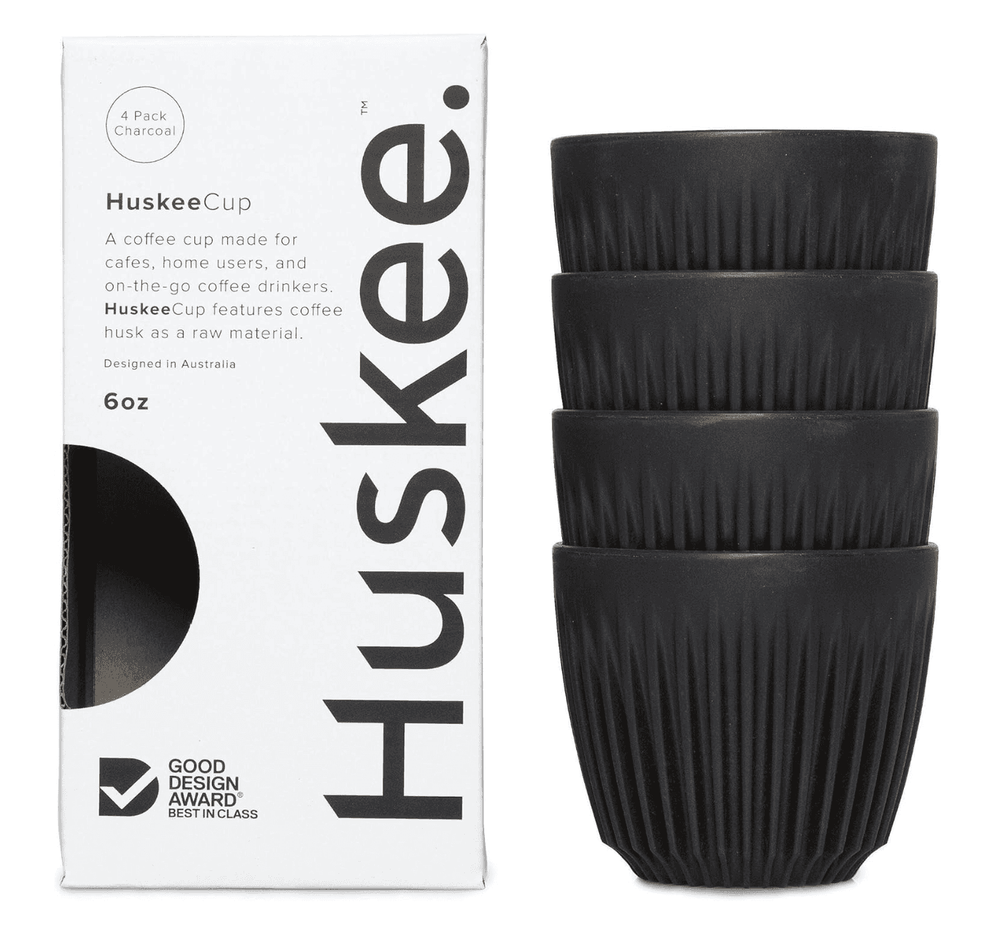 4 Pack Huskee Reusable Coffee Cups