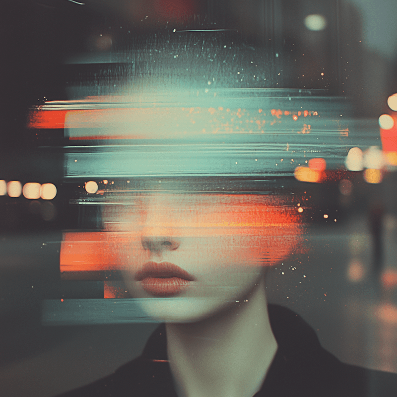 A woman strides confidently through a shadowy tunnel, with a soft glow beckoning from the light at the far end.