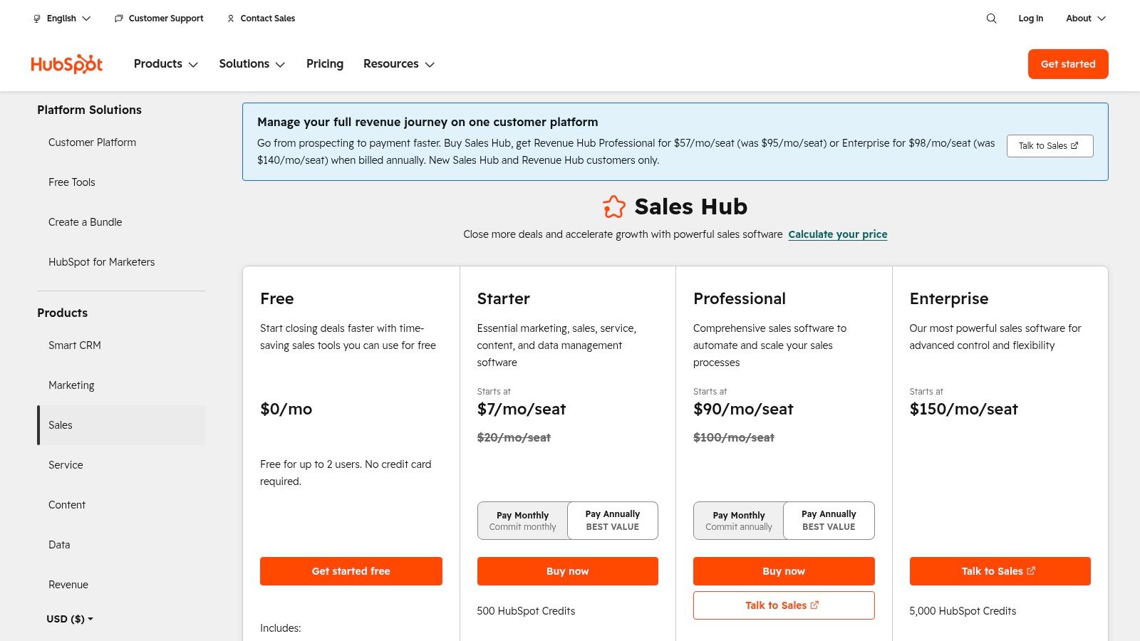 HubSpot Sales Hub (with HubSpot CRM)