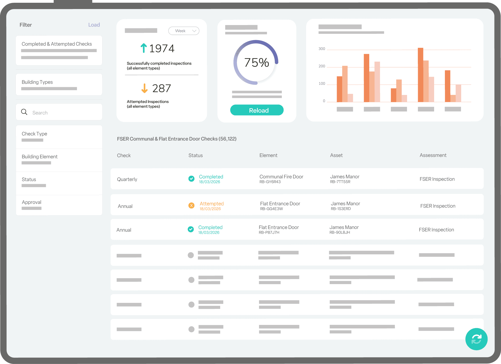 RiskBase app asset list