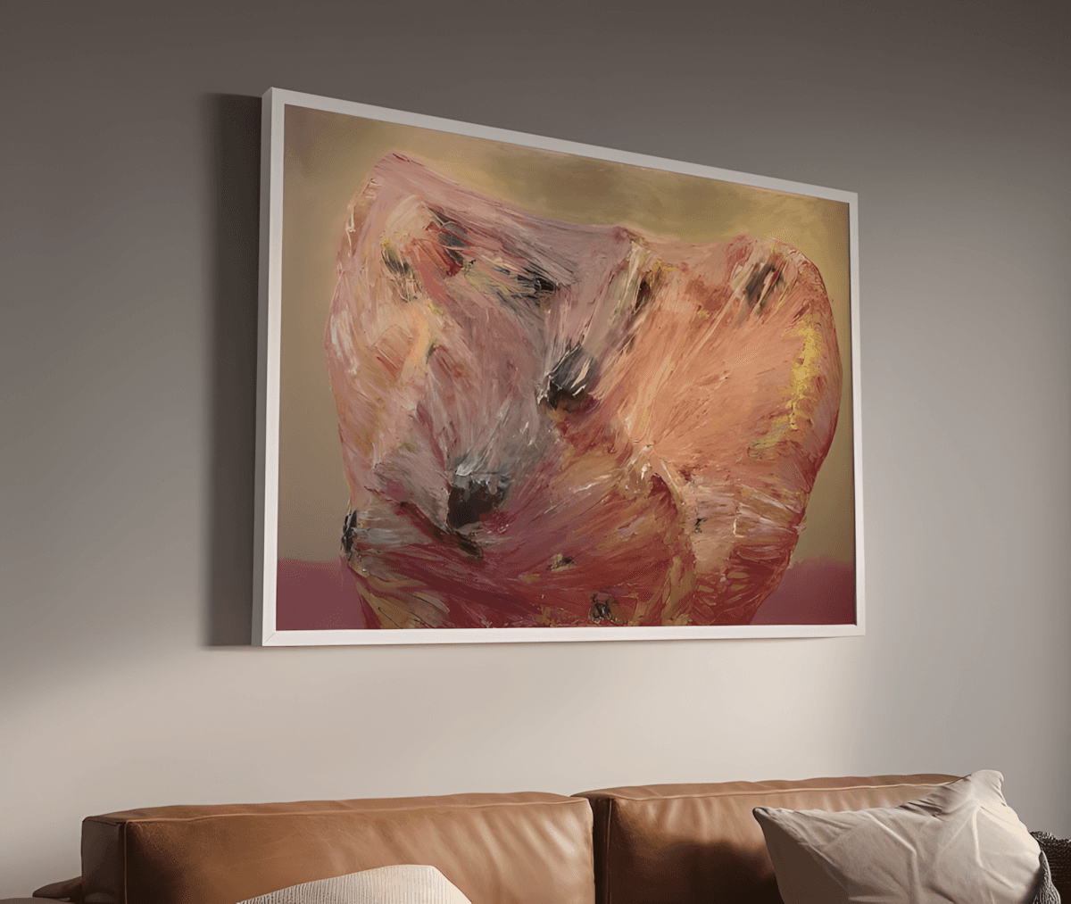premium art poster and canvas prints, with originals available, from QART , of the artwork " Lonely Herd "