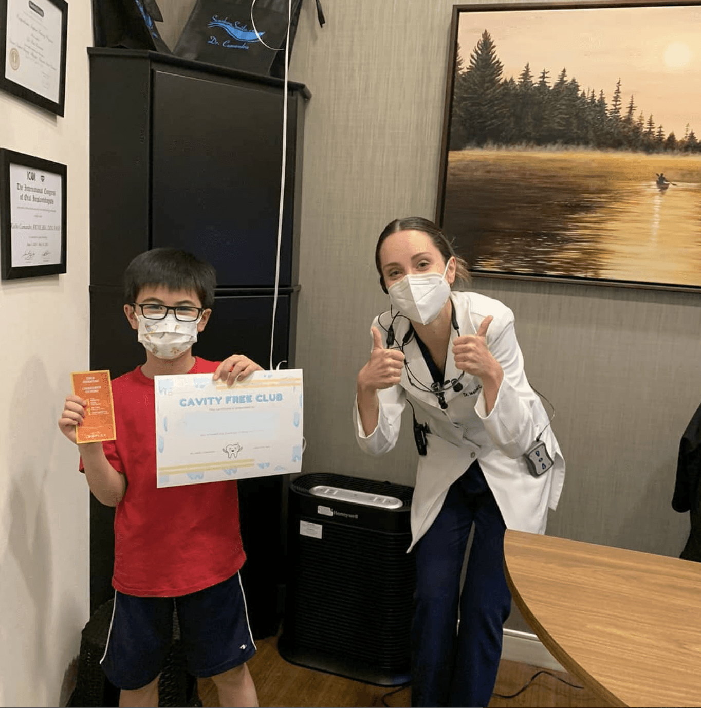 Dr. Isabel and Child at ScarboroSmiles in Scarborough, ON | Best Dentist in Scarborough, ON.