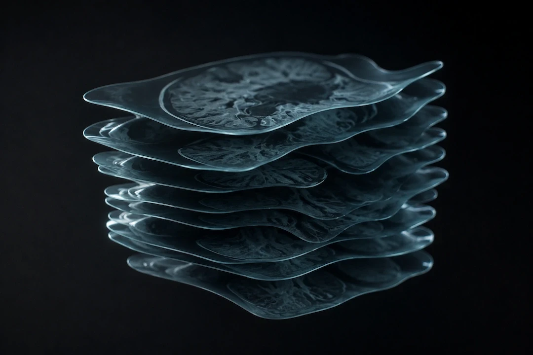 layered abstract of scans