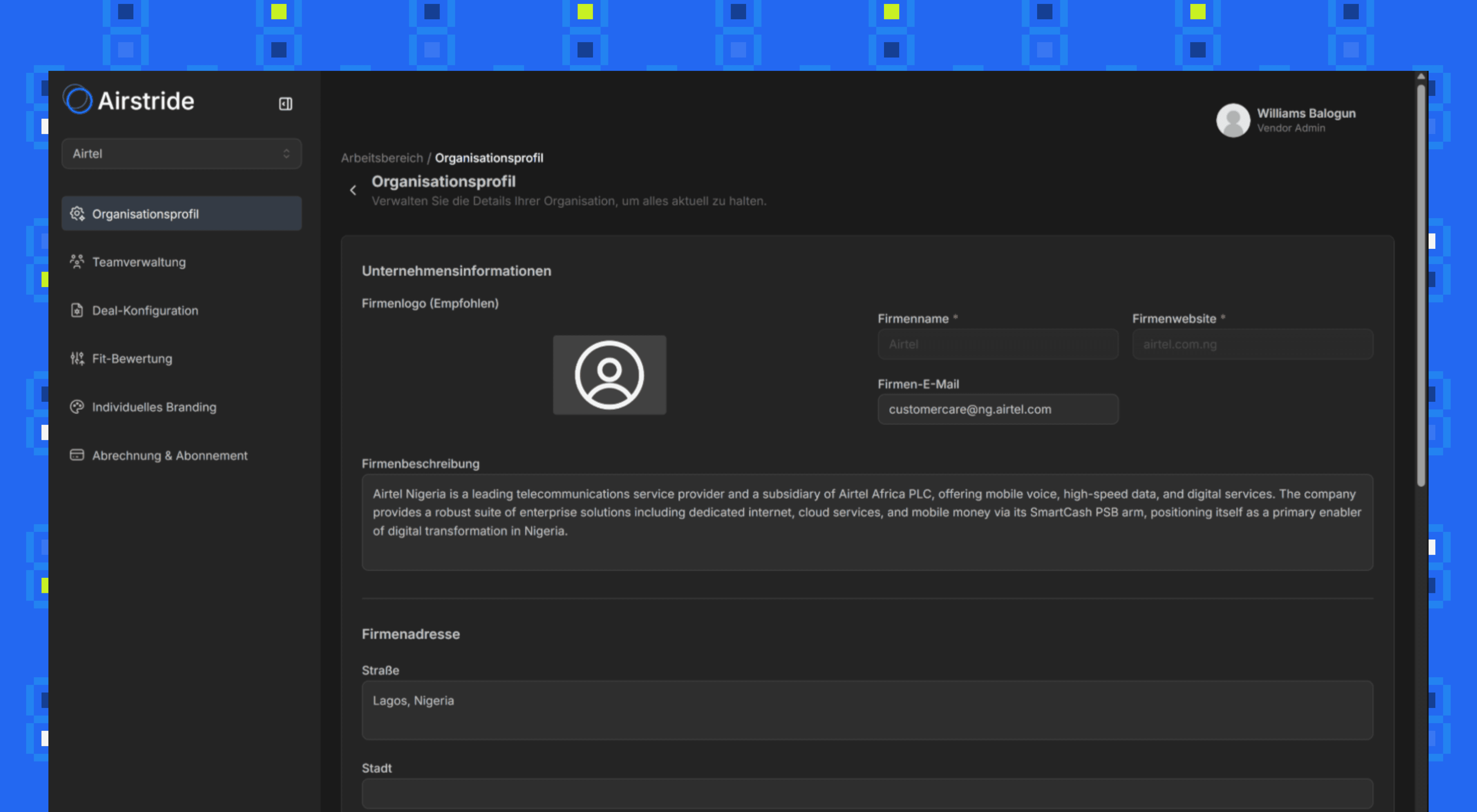 Airstride integration with slack.
