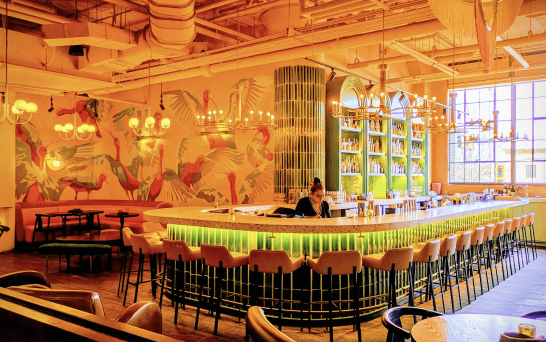 Atrium Bistro Colorful Bar 