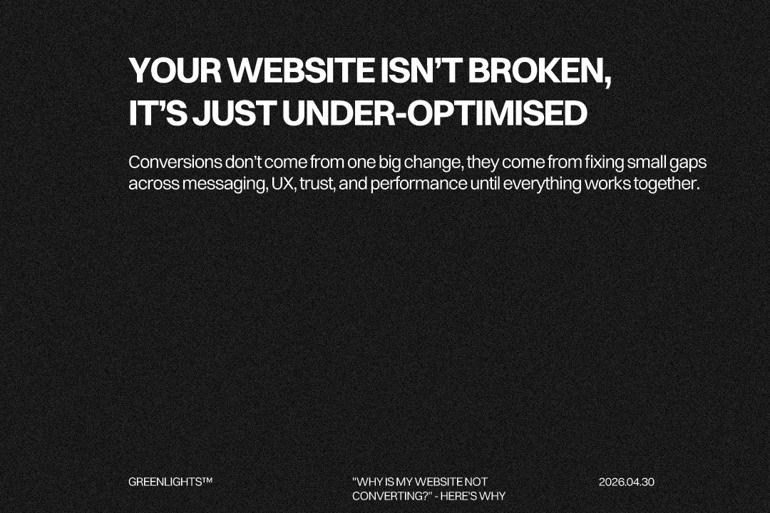Website conversion rate optimisation checklist covering messaging user experience CTAs trust signals and performance improvements