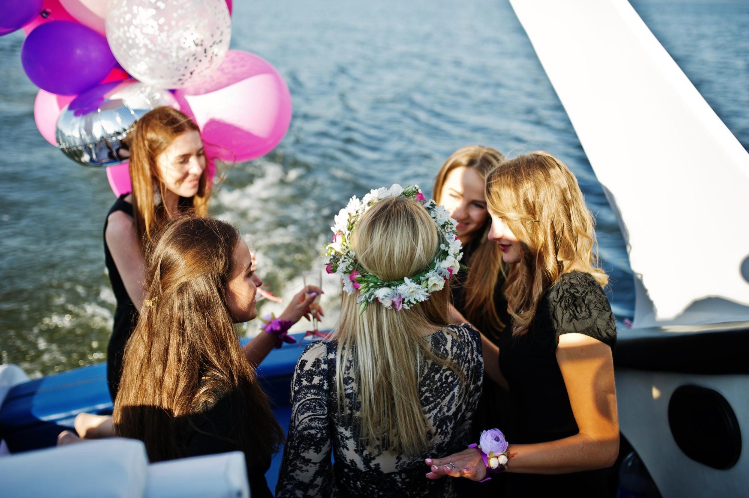 People on the yacht