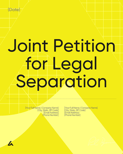 Joint Petition for Legal Separation