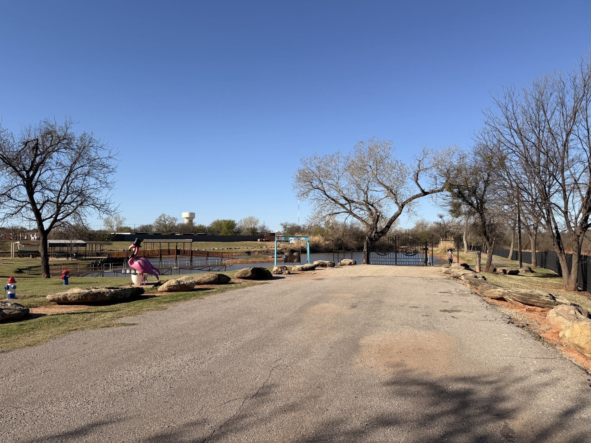 Entrance to an RV park near Forney, Texas