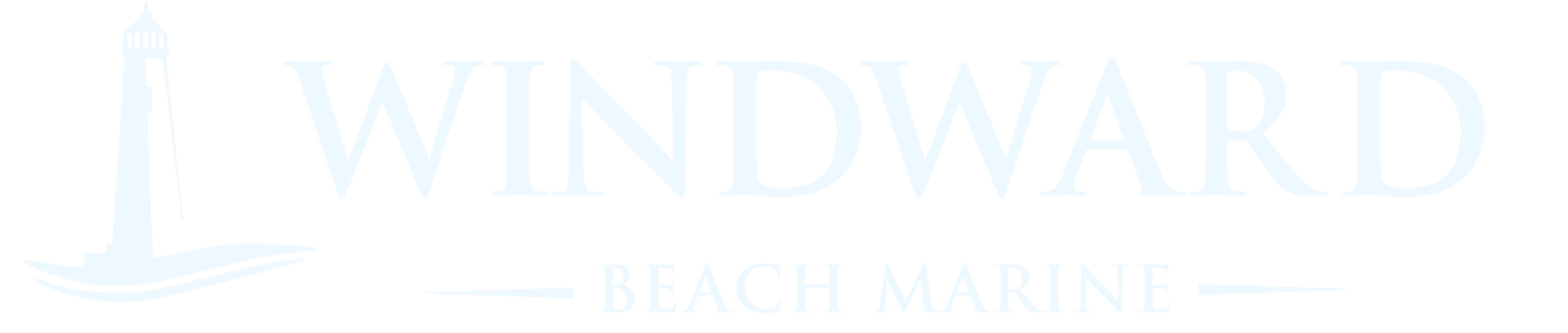 Windward Beach Marine logo white
