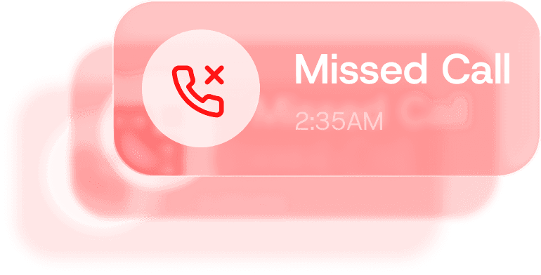 Missed call notification