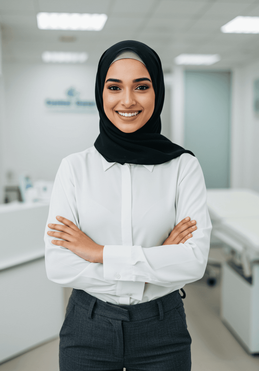 Sarah Mitchell, Clinic Administrator at Evergreen Clinic